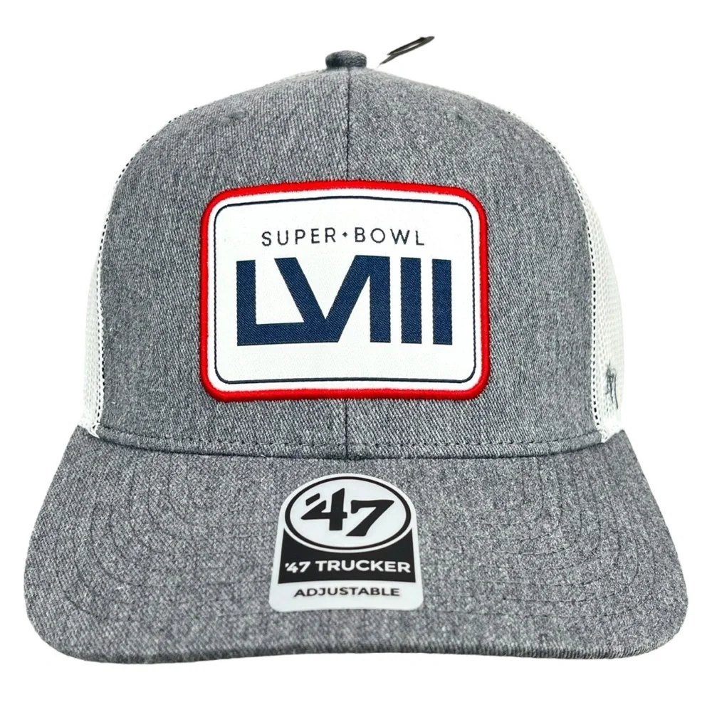 NFL‎ Super Bowl LVIII Trucker Mesh Back Snapback Hat Cap | Adjustable